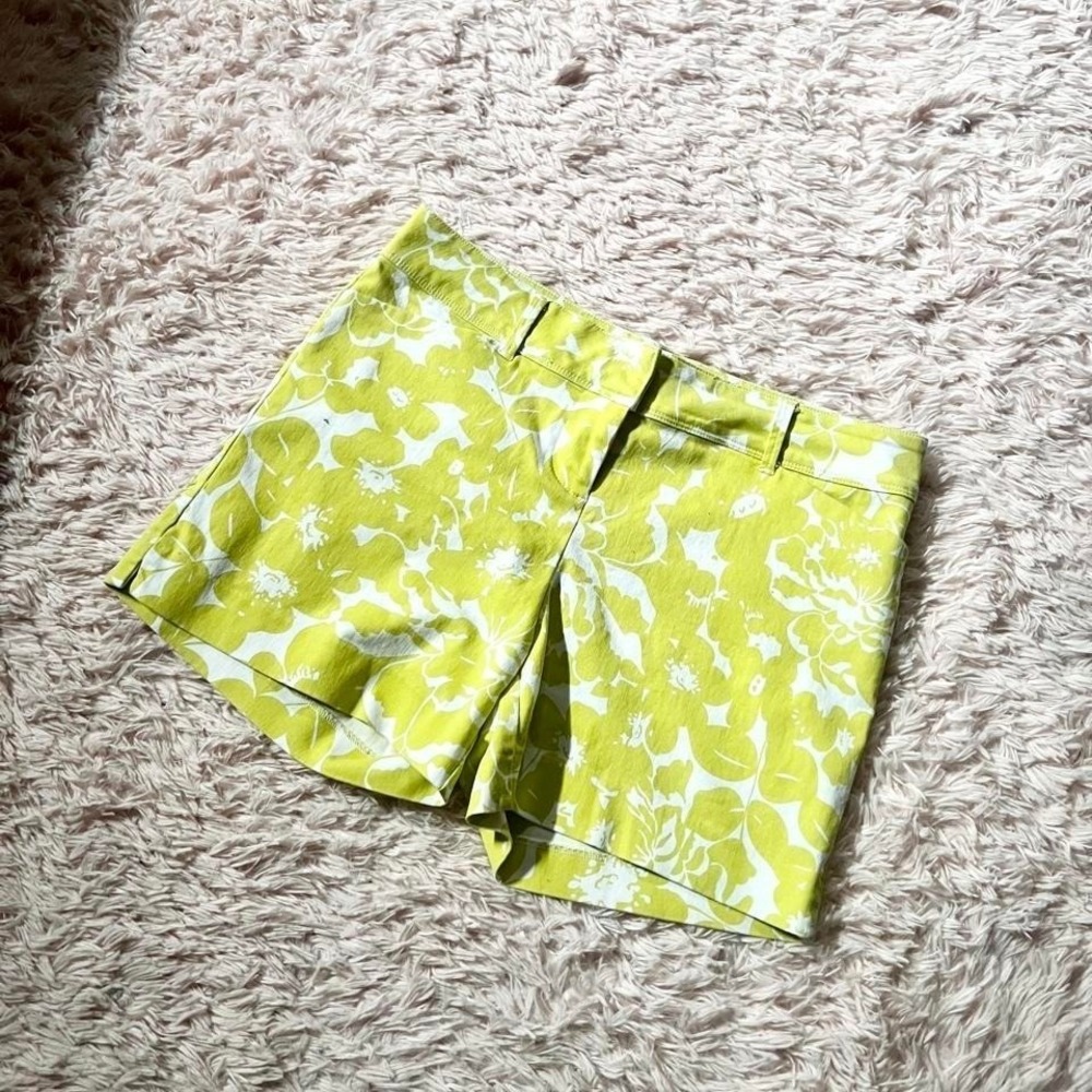 Yellow Floral Dopamine Colorful‎ Maximalist Statement Shorts Womens 8 Weird Core